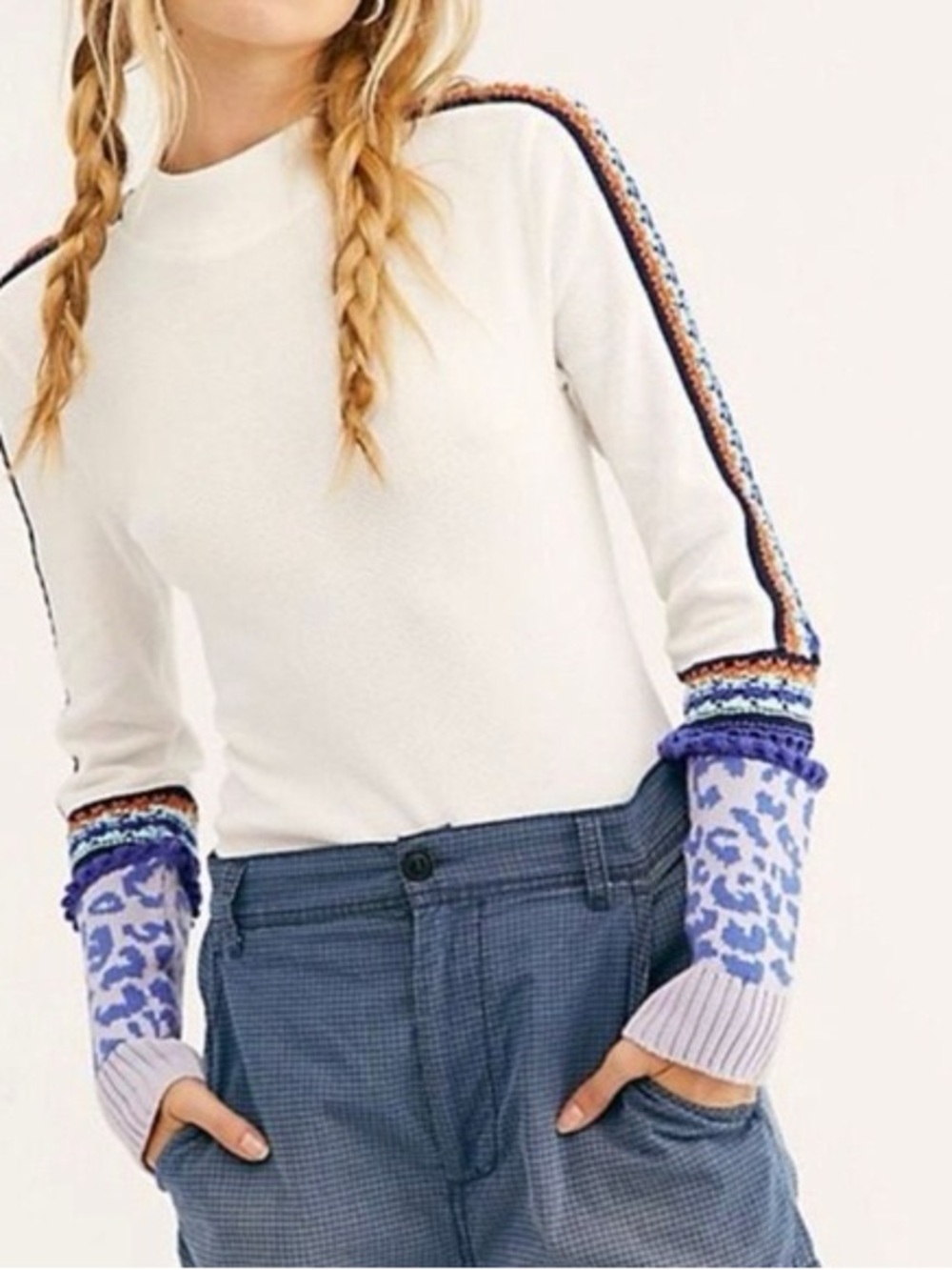 Free People Thermal Switch it up Thermal Cuff Top